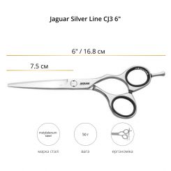 Ножницы прямые JAGUAR SILVER LINE CJ3 6.0" артикул 9660 6.00" фото, цена pr_12232-02, фото 2