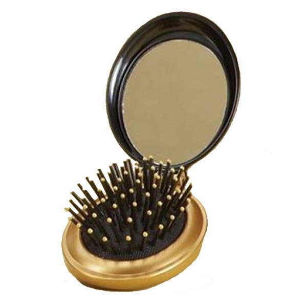 Щетка для волос массажная с зеркалом Olivia Garden Holiday Allure