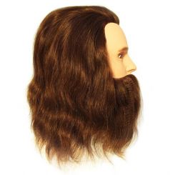 Болванка мужская SIBEL с бородой, длина волос 30-35 см, без штатива артикул 0030731 фото, цена pr_67-03, фото 3
