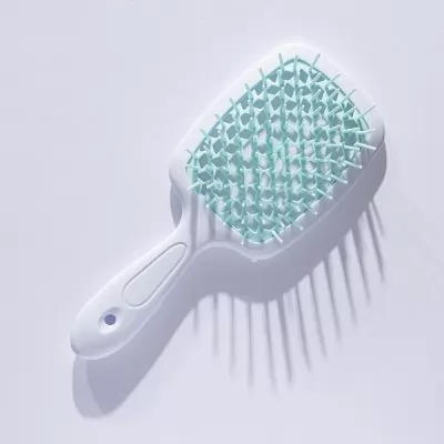 Расческа для волос Hollow Comb Superbrush Plus White+Green