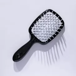 Фото Расческа для волос Hollow Comb Superbrush Plus Black and White - 1