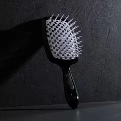 Фото Гребінець для волосся Hollow Comb Superbrush Plus Black and White - 2