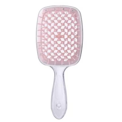 Расческа для волос Hollow Comb Superbrush Plus Transparent Light Pink