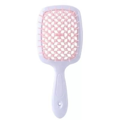 Фото Гребінець для волосся Hollow Comb Superbrush Plus White+ Light pink