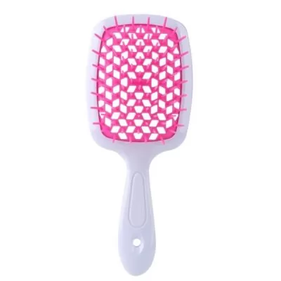 Сервіс Гребінець для волосся Hollow Comb Superbrush Plus White+Pink