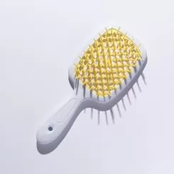 Фото Расческа для волос Hollow Comb Superbrush Plus White+Yellow - 1