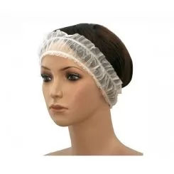 Фото Одноразовая повязка для головы на резинке упаковка Hairmaster 100 шт. - 1