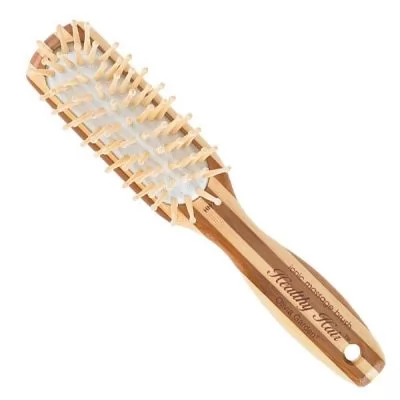 Технические данные Бамбуковая щетка для волос Olivia Garden Healthy Hair Small Rect 