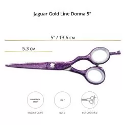 Фото Ножиці для стрижки Jaguar Gold Line Donna 5.0" - 2