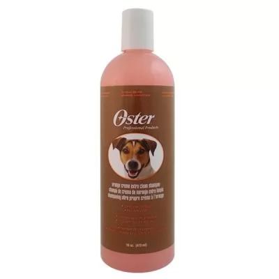 Супутні товари до Суперочищуючий шампунь для собак Oster Orange Cream Extra Clean 1:10 473 мл