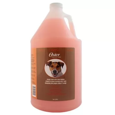 Все фото Суперочищающий шампунь для собак Oster Orange Cream Extra Clean 1:10 3,8 л