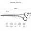 Характеристики Ножиці філіровочні для стрижки тварин Swordex Pet Line 7,5 