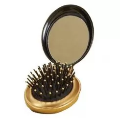 Фото Щітка для волосся масажна з дзеркалом Olivia Garden Holiday Allure - 1