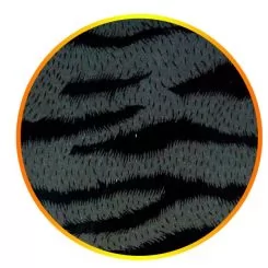 Фото Чорний пеньюар для стрижки волосся Hairmaster Zebra - 2