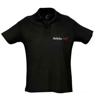 Фото Чорна чоловіча сорочка Babyliss Pro Polo розмір XL