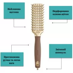 Фото Продувна щітка для укладки волосся Olivia Garden Nano Thermic Styler NT-Vent - 7