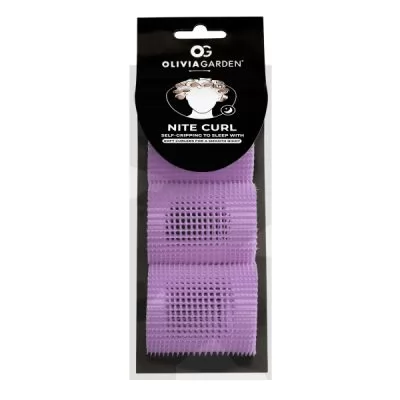 Фиолетовые бигуди Olivia Garden Nit Curl диаметр 55 мм. уп. 3 шт.