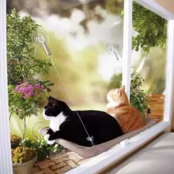 Фото Подушка наоконная для кошки на присосках Oster Sunny Seat Window Bed - 8