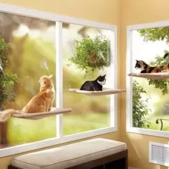 Фото Подушка наоконная для кошки на присосках Oster Sunny Seat Window Bed - 10