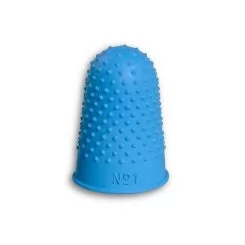 Фото Резиновый напальчник SHOW TECH для тримминга голубой, размер М - 1