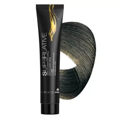 Аммиачная крем–краска для волос Superlative 5.1 светло–каштановый пепельный – 100 мл.