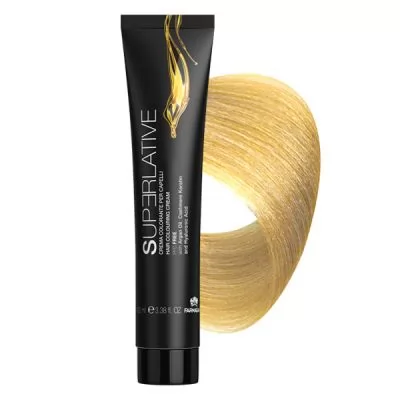 Фото Аміачна крем-фарба для волосся Superlative 10.3 дуже світлий платиновий блонд золотистий - 100 мл.