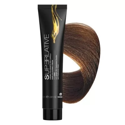 Супутні товари до Аміачна крем-фарба для волосся Superlative 6.3 темний золотистий блонд - 100 мл.