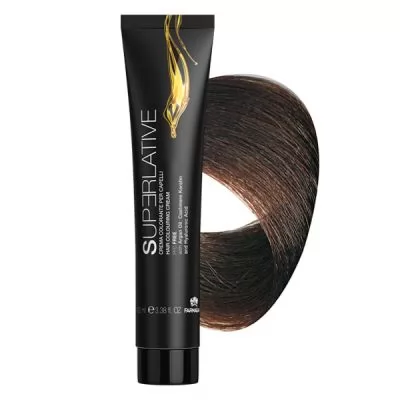 Аммиачная крем–краска для волос Superlative 5.2 светло–каштановый ирис – 100 мл.