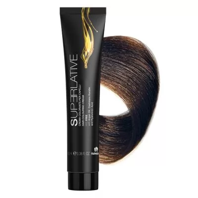 Аммиачная крем–краска для волос Superlative 5 светло–коричневый – 100 мл.