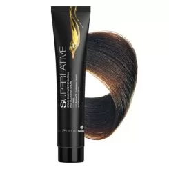 Фото Крем-краска для волос аммиачная Farmagan Superlative 5.03 теплый светло–каштановый натуральный – 100 мл. - 1