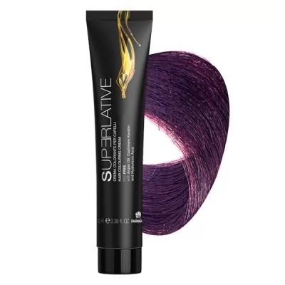 Сервис Аммиачная крем–краска для волос Superlative 6.7 темный блонд фиолетовый – 100 мл.