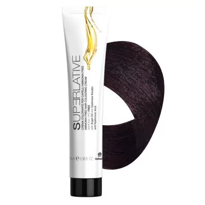 Фото Безаміачна крем-фарба для волосся Superlative 4.8 шоколадно-каштановий - 100 мл.