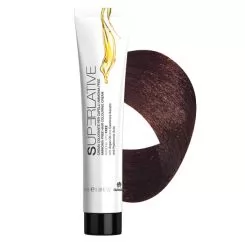 Фото Крем-фарба для волосся безаміачна Farmagan Superlative 5.8 світло-каштановий шоколадний - 100 мл. - 1