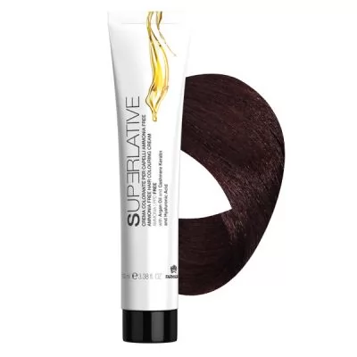 Сервис Безаммиачная крем–краска для волос Superlative 5.3 светло–коричневый золотистый – 100 мл.