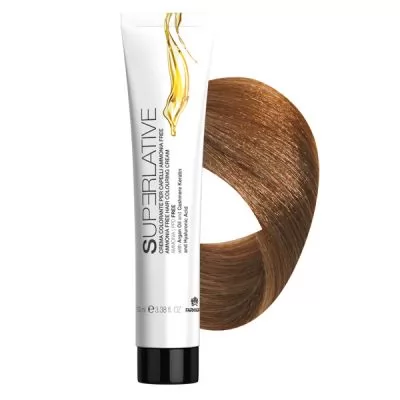 Сервис Безаммиачная крем–краска для волос Superlative 8.3 светлый блонд золотистый – 100 мл.
