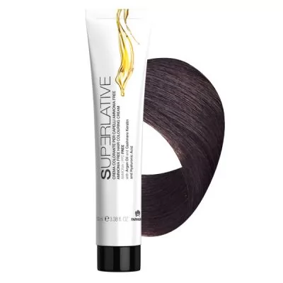 Безаміачна крем-фарба для волосся Superlative 4 коричнева - 100 мл.
