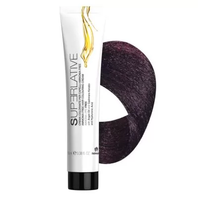 Сервіс Безаміачна крем-фарба для волосся Superlative 4.7 коричневий фіолетовий - 100 мл.