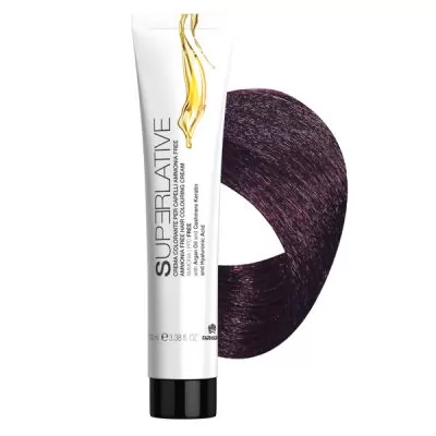 Безаміачна крем-фарба для волосся Superlative 5.7 світло-коричневий фіолетовий - 100 мл.