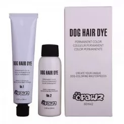 Фото Чорна фарба та окислювач для тварин Opawz Dog Hair Dye Super Black 2х60мл - 1