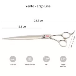 Фото Ножиці для грумінгу тварин Yento Ergo Line 8,5" - 2