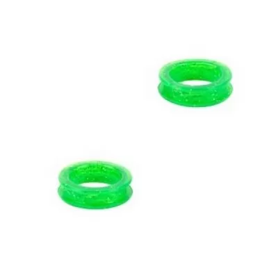 Зеленые кольца для ножниц Show Tech силикон, d-21 мм. 2 шт. - STC-22STE052