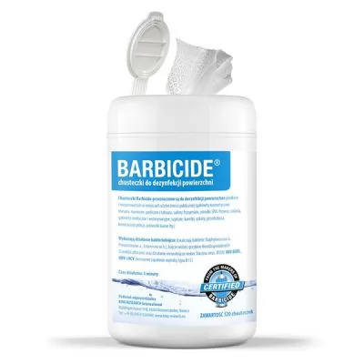 Серветки для дезінфекції поверхонь Barbicide Wipes 120 шт.