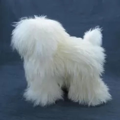 Фото Перука для тіла манекена собаки MD01 - білий Той-пудель - 1