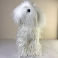 Фото Перука для тіла манекена собаки MD01 - білий Той-пудель - 3