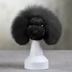 Фото Чорний перука для голови манекена собаки MD06 - Плюшевий Ведмідь - 1