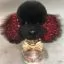 Сервіс Чорний перука для голови манекена собаки MD06 - Плюшевий Ведмідь - 3