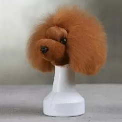 Фото Коричневий перука для голови манекена собаки MD06 - Плюшевий Ведмідь - 2