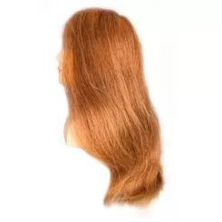 Фото Маленький манекен для зачісок з штативом Ingrid натуральне волосся 35 см. - 2