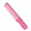 Розовая расческа с ручкой и линейкой Y5 Exotic color line 17 см.