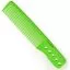 Зелений гребінець з ручкою та лінійкою Y5 Exotic color line 18 см.